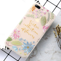 KISSCASE Flower Patterned Case For iPhone 6 6s 7 Plus Cover Soft Silicone Floral Protect Cover For iPhone 5S SE 8 Plus X 10 Capa