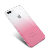 KISSCASE Soft Gradient Silicone Cases For iPhone 6 6s 5 5s se Case For iPhone 6 6s 7 8 Plus Ultra Slim Bumper Phone Back Cover