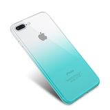 KISSCASE Soft Gradient Silicone Cases For iPhone 6 6s 5 5s se Case For iPhone 6 6s 7 8 Plus Ultra Slim Bumper Phone Back Cover