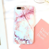 LACK Granite Marble Texture Pattern Phone Cases For iphone 6 Case For iphone 8 7 6S Plus Back Cover Fashion Soft IMD Cases Capa