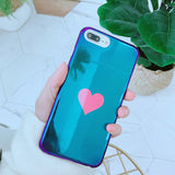 LACK Letter BE LOVED Phone Case For iphone 7 6 6s 8 Plus Cute Cartoon Blu Ray Couple Cases For iphone X Fashion Love Heart Cover