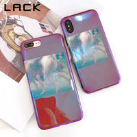 LACK Retro Blu Ray Phone Case For iphone X Case For iphone 6S 6 7 8 Plus Cases Fashion Funny Nordic Abstract Oil Painting Cover