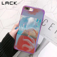 LACK Retro Blu Ray Phone Case For iphone X Case For iphone 6S 6 7 8 Plus Cases Fashion Funny Nordic Abstract Oil Painting Cover