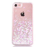 LOVECOM Love Heart Stars Glitter Stars Phone Case For iPhone 5 5S SE 6 6S 7 Plus Dynamic Liquid Quicksand Soft TPU Back Cover