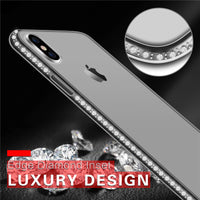 Lovebay Phone Case For Apple iPhone X 8 7 6s Plus 5s SE Bling Diamond Soft Transparent TPU Crystal For iPhone 6 Phone Case Cover