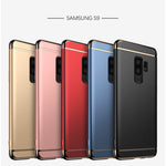 Luxury 3 in 1 Plating Phone Cases For Samsung Galaxy S8 S9 Plus Note 8 Hard PC Full Cover Protective Case For Samsung S6 S7 Edge