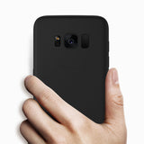 Luxury Black Matte Soft TPU Back Cover For Samsung Galaxy A3 J5 A7 2017 J3 A5 J7 2017 A8 Plus 2018 S6 S7 Edge S8 S9 Plus Case