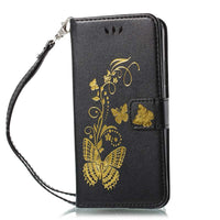 Luxury Embossing Butterfly PU Leather Case for ZTE Z MAX PRO Z981 Z988 Max XL N9560 Flip Wallet Cover Cases For HTC U11 U-1W B00