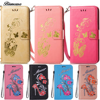 Luxury Embossing Butterfly PU Leather Case for ZTE Z MAX PRO Z981 Z988 Max XL N9560 Flip Wallet Cover Cases For HTC U11 U-1W B00