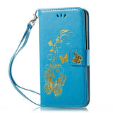 Luxury Embossing Butterfly PU Leather Case for ZTE Z MAX PRO Z981 Z988 Max XL N9560 Flip Wallet Cover Cases For HTC U11 U-1W B00