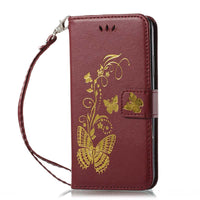 Luxury Embossing Butterfly PU Leather Case for ZTE Z MAX PRO Z981 Z988 Max XL N9560 Flip Wallet Cover Cases For HTC U11 U-1W B00