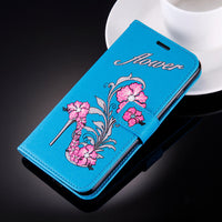 Luxury Embossing Butterfly PU Leather Case for ZTE Z MAX PRO Z981 Z988 Max XL N9560 Flip Wallet Cover Cases For HTC U11 U-1W B00