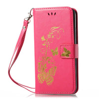 Luxury Embossing Butterfly PU Leather Case for ZTE Z MAX PRO Z981 Z988 Max XL N9560 Flip Wallet Cover Cases For HTC U11 U-1W B00