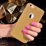 Luxury Glitter Phone Case For Apple iPhone 6 6s 7 Plus 5 5S SE Bling Matte Soft TPU Back Cover Cases For iPhone 6 6s Plus