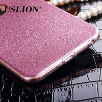 Luxury Glitter Phone Case For Apple iPhone 6 6s 7 Plus 5 5S SE Bling Matte Soft TPU Back Cover Cases For iPhone 6 6s Plus