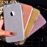 Luxury Glitter Phone Case For Apple iPhone 6 6s 7 Plus 5 5S SE Bling Matte Soft TPU Back Cover Cases For iPhone 6 6s Plus