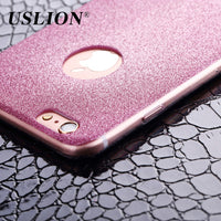 Luxury Glitter Phone Case For Apple iPhone 6 6s 7 Plus 5 5S SE Bling Matte Soft TPU Back Cover Cases For iPhone 6 6s Plus