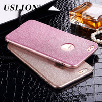 Luxury Glitter Phone Case For Apple iPhone 6 6s 7 Plus 5 5S SE Bling Matte Soft TPU Back Cover Cases For iPhone 6 6s Plus