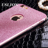 Luxury Glitter Phone Case For Apple iPhone 6 6s 7 Plus 5 5S SE Bling Matte Soft TPU Back Cover Cases For iPhone 6 6s Plus