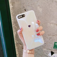 Luxury Silicone TPU Phone cases for iphone X 8 6s 7 Plus case Blu ray Love Heart soft back cover for iphone 7 6 8 Plus case X10