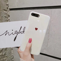 Luxury Silicone TPU Phone cases for iphone X 8 6s 7 Plus case Blu ray Love Heart soft back cover for iphone 7 6 8 Plus case X10