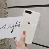 Luxury Silicone TPU Phone cases for iphone X 8 6s 7 Plus case Blu ray Love Heart soft back cover for iphone 7 6 8 Plus case X10