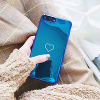 Lzcxi Blu Ray Love Heart Case For iPhone X IMD Print Soft Silicon Back Cover For iPhone 8 7 6 6S Plus Phone Cases Coque