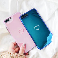 Lzcxi Blu Ray Love Heart Case For iPhone X IMD Print Soft Silicon Back Cover For iPhone 8 7 6 6S Plus Phone Cases Coque