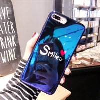 Lzcxi Blu Ray Love Heart Case For iPhone X IMD Print Soft Silicon Back Cover For iPhone 8 7 6 6S Plus Phone Cases Coque