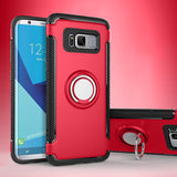 MAKAVO For Samsung Galaxy S9 Plus Case Car Magnetic Shockproof Cover For Galaxy S8 Plus S8Plus S7 Edge Note 8 Note8 Phone Case