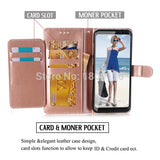 Mad Wallet Leather Pouch Case For Samsung Galaxy S8 PLUS J3 2017 Emerge ZTE Max XL N9560 Zmax Pro Z981 ID Card Stand Cover 50pcs