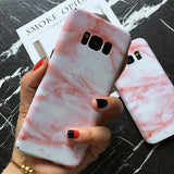 Marble Case For Samsung Galaxy s8 Plus Note 8 Phone Cases Luxury Plastic Thin Hard Coque Cover For Samsung Galaxy s7 Edge Fundas