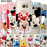 Mickey Minnie Case For Coque Samsung Galaxy Grand Prime S5 S6 S7 Edge S8 S9 Plus J2 J3 J5 J7 A3 A5 2016 2015 2017 Cover