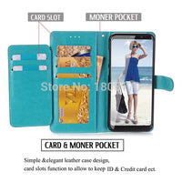 Multifunction Wallet Leather Pouch Case For Samsung Galaxy S8 PLUS J3 2017 Emerge ZTE Max XL N9560 Zmax Pro Z981 Card Stand 5pcs