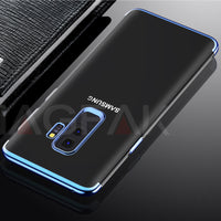 NAGFAK Luxury Phone Case For Samsung Galaxy S9 S8 Plus S7 Edge Note8 Cover Plating Silicone for Samsung S9 S8 S7 Phone Bag Cases