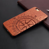 Natural U&amp;I Brand New Wood Phone Case For iPhone 5 5S 6 6S 6Plus 7 7Plus Cover Wooden High Quality Shockproof Protector Coque 1