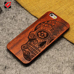 Natural U&amp;I Brand New Wood Phone Case For iPhone 5 5S 6 6S 6Plus 7 7Plus Cover Wooden High Quality Shockproof Protector Coque 1