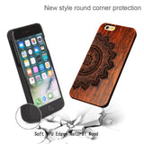 Natural U&amp;I Brand New Wood Phone Case For iPhone 5 5S 6 6S 6Plus 7 7Plus Cover Wooden High Quality Shockproof Protector Coque 1