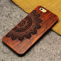 Natural U&amp;I Brand New Wood Phone Case For iPhone 5 5S 6 6S 6Plus 7 7Plus Cover Wooden High Quality Shockproof Protector Coque 1
