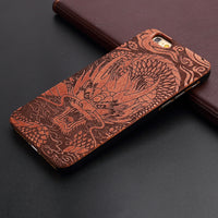 Natural U&amp;I Brand New Wood Phone Case For iPhone 5 5S 6 6S 6Plus 7 7Plus Cover Wooden High Quality Shockproof Protector Coque 1