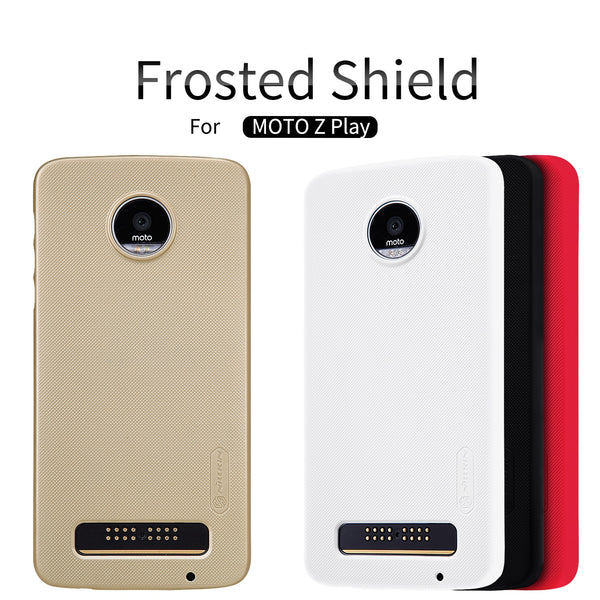 Nillkin Frosted Shield Phone Case For Motorola Moto Z Play XT1635 Back Cover for Moto Z Force Hard PC Cases + Screen Protector