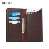 OEEKOI Universal Elephant Pattern Leather Wallet Sleeve Pouch Case for BLU Life One X3/Vivo 8L/Vivo 8/Grand XL LTE/R2/Grand XL