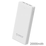 ORICO 3 USB Power Bank External Battery 20000mAh Portable Mobile Backup Bank Charger for Android iPhones