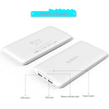 ORICO D10000 Power Bank 10000mAh Scharge Polymer Power Bank External Battery For samsung xiaomi huawei &amp; Tablets