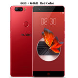 Original ZTE Nubia Z17 Borderless Mobile Phone 6/8GB RAM 64/128GB ROM Snapdragon 835 Octa Core 5.5" 23MP Android 7.1 Cell Phone