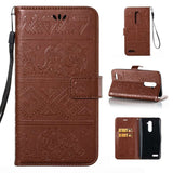 PU Leather Cases Embossing Elephant Case For ZTE Zmax Pro Z981 Phone Back Cover For ZTE Max XL Z986 N9560 6.0 inch Case