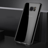 Phone Case for Samsung Galaxy S8 S9 plus Luxury Transparent Soft TPU Plating Phone Cover for Samsung S7 Edge J3 J5 J7 2015 2016