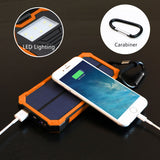 Portable 15000mAh Power Bank Solar External Battery for iPhone 5s 6 6s 7 7plus 8 8s Samsung HTC Sony etc.