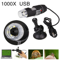 Portable USB Microscope Light Electric Handheld Microscopes Suction Tool 1000X 8 LED Digital Endoscope Camera Microscopio