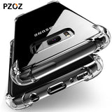 Pzoz for samsung galaxy s9 s8 plus case cover silicone luxury shockproof Clear accessories armor s 8 9 phone Ultra Thin s9plus